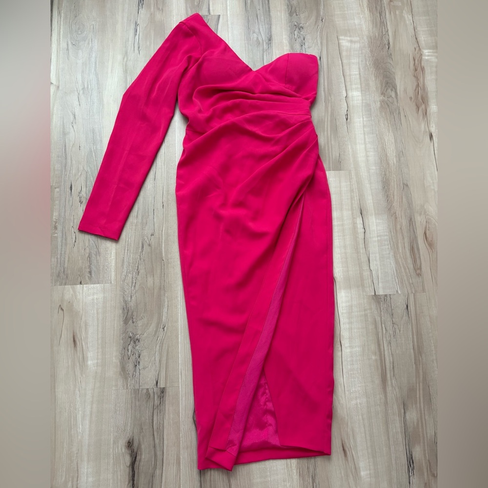 Elegant Vintage Pink Women's Dress